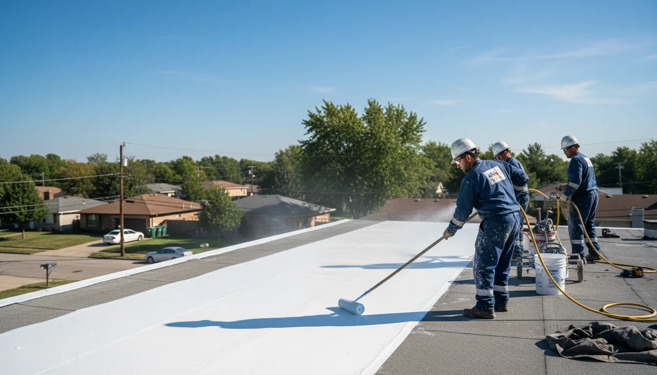Commercial roof coating in Brookeland, TX near me
